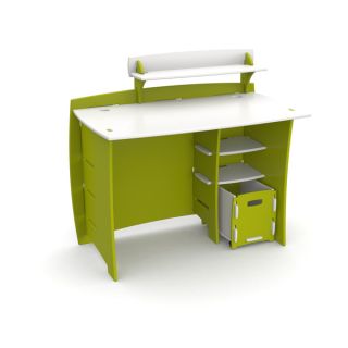 Legare Kids Furniture 43 inch Complete Lime Green and White Desk