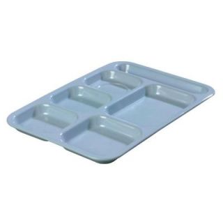 Carlisle 14.5 in. x 10 in. Melamine Right Hand 6 Compartment Tray in Slate Blue (Case of 12) 4398859