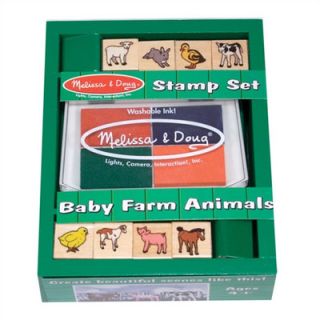 Melissa & Doug Baby Farm Animals Stamp Set Arts & Crafts Kit