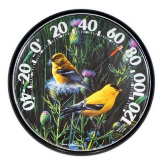 AcuRite 12.5 in. Goldfinches Analog Thermometer 01711