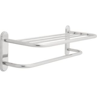 Delta 24 in. W Towel Shelf with Bar in Chrome 43224