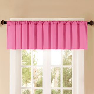 Style Selections 52 in L Thermal Pink Tailored Valance