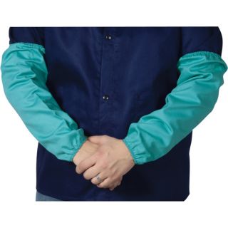 Steiner WELDLITE Welding Sleeves — Flame-Retardant Cotton, Green, 18in., Model# 10345-NT  Welding Jackets, Sleeves   Aprons
