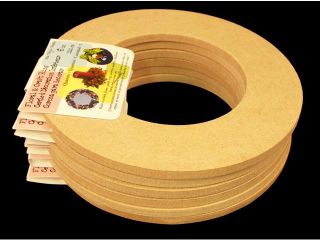 6 Pack, Biodegradable Floral Craft Ring, 6", Ez Glueable Wreath Form, for Photo Frame, Candle Ring Etc