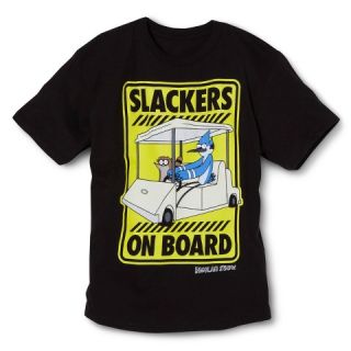 Boys Regular Show Slackers Graphic T Shirt   Black