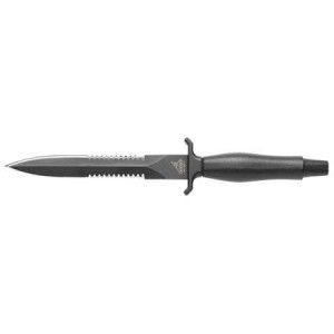 Gerber Knives 22 01874 Mark II Fixed Blade Knife, Aluminum Handle   Double Serrated Edge   Nylon Sheath