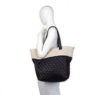Clever Carriage Company "Positano" Colorblock Leather Tote   7708672