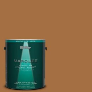 BEHR MARQUEE 1 gal. #MQ4 5 Castellina One Coat Hide Semi Gloss Enamel Interior Paint 345301
