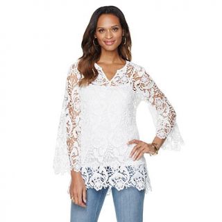 Colleen Lopez "A Real Romantic" Crochet Top   7928447