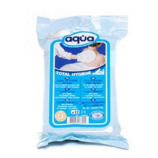 AQUA Hygienic No Rinse Wash Glove (12 Pack) CW4628209
