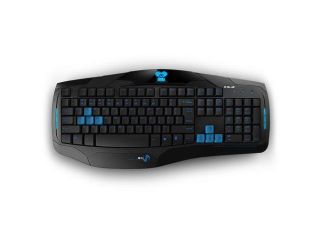 Foxnovo E blue Cobra EKM700 Professional 104 keys USB Wired Gaming Keyboard with Blue LED (Black)