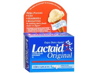 Lactaid Lactase Enzyme Caplets Original   120 Caplets