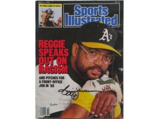 Reggie Jackson Athletics Signed Sports Illustrated Magazine May 11,1987 SI Auth.