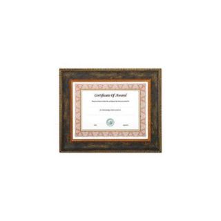 Executive Series Document and Photo Frame, 8 1/2 x 11, Brown Frame
