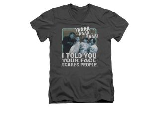 The Three Stooges Scares People Mens V Neck Shirt