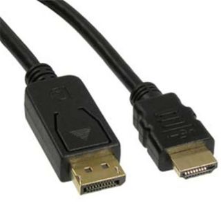 Eagle Electronics 184025 6Ft Display Port Male to HDMI Male Cable