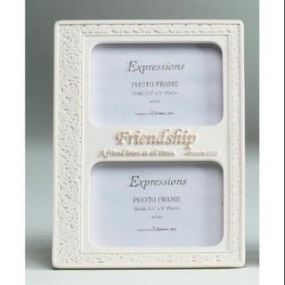 8.75" Inspirational Proverbs Friendship Double 3.5"x5" Photo Frame #47565