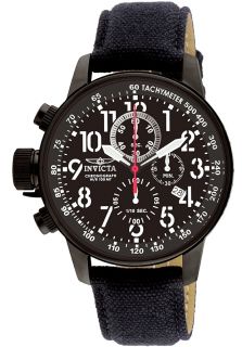 Men's I Force Chrono Black Canvas and Dial