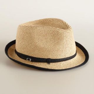 Fedora with Black Piping