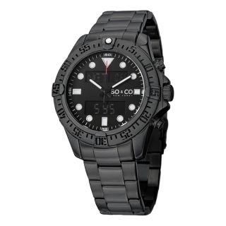 SO&CO New York Mens Yacht Club Quartz Stainless Steel Bracelet Watch