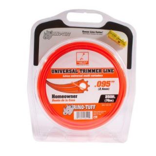 Rino Tuff Universal 0.095 in. x 250 ft. Gear Shaped Trimmer Line 16219A