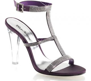 Womens Fabulicious Clearly 418   Eggplant Satin