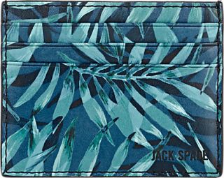 Jack Spade Palm Leaf Print Card Case