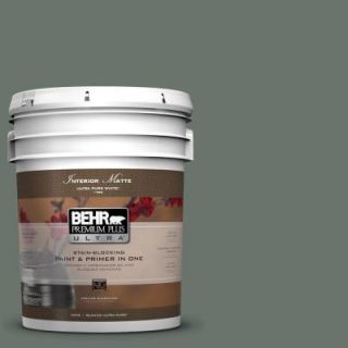 BEHR Premium Plus Ultra 5 gal. #PPU12 18 Heritage Park Flat/Matte Interior Paint 175305