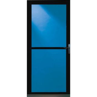 LARSON Tradewinds Black Full View Tempered Glass Retractable Screen Storm Door (Common: 36 in x 81 in; Actual: 35.75 in x 79.75 in)