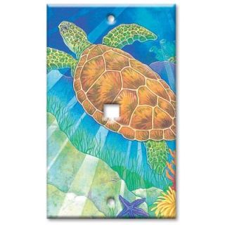 Art Plates Sea Turtle Cat5 Wall Plate CAT 109