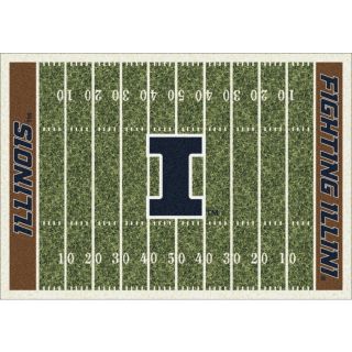 Milliken Rectangular Multicolor Sports Tufted Area Rug (Common: 5 ft x 8 ft; Actual: 5.333 ft x 7.66 ft)