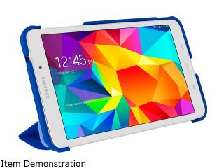 roocase Palatinate Blue / Aruba Blue Origami 3D Slim Shell Folio Case Cover for Samsung Galaxy Tab 4 7.0 /GALX7 TAB4 OG PA/AB
