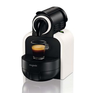 Magimix Auto Essenza M100 White coffee machine with Aeroccino 3 by Magimix