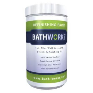 BATHWORKS 20 oz. DIY Bathtub and Tile Refinishing Kit  White BWK 01