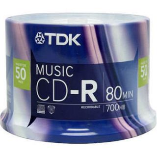 TDK CD R 80 Minute Recordable Music Compact Disc 47987