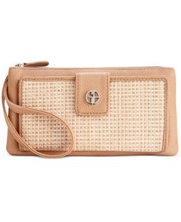 Giani Bernini Straw Look Woven Grab & Go Wristlet, Only at