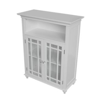 Elegant Home Fashions Neal 2 Door Floor Cabinet   White