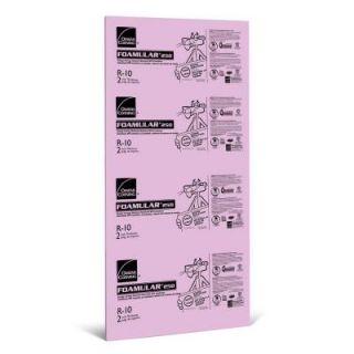 Owens Corning FOAMULAR 250 2 in. x 4 ft. x 8 ft. R 10 Squared Edge Insulation Sheathing 4D