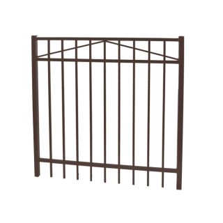 Ironcraft Bronze Powder Coated Metal Aluminum (Not Wood) Decorative Metal Fence Gate (Common: 4 ft x 4.3 ft; Actual: 3.92 ft x 4.3 Feet)