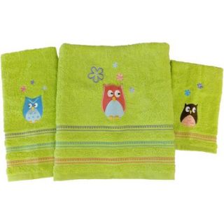 Mainstays Whooty Hoot 3 Piece Towel Set