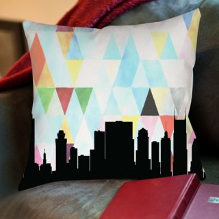 Triangle Paper Finch Nashville Throw Pillow by Americanflat