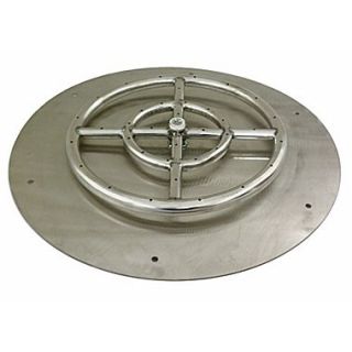 American Fireglass Steel Gas / Propane Flat Pan; 18