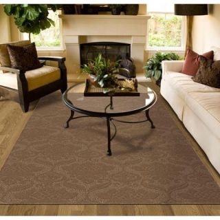 Victorian Cut and Loop Patterned Olefin Area Rug
