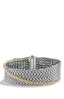 David Yurman Chain Box Chain Eight Row Bracelet with Gold