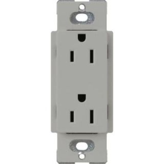 Lutron Claro 15 Amp Tamper Resistant Receptacle   Gray CARS 15 TR GR