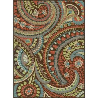 Tayse Rugs Deco Brown 7 ft. 10 in. x 10 ft. 3 in. Transitional Area Rug DCO1003 8x10