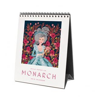 Rifle Paper Co. 2015 Monarch Flip Desk Calendar