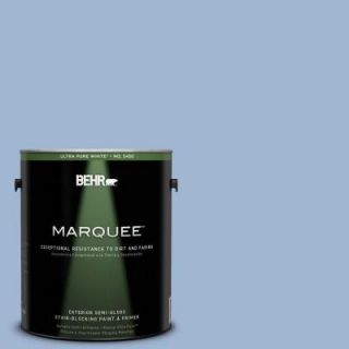 BEHR MARQUEE 1 gal. #PPU14 10 Blue Suede Semi Gloss Enamel Exterior Paint 545401