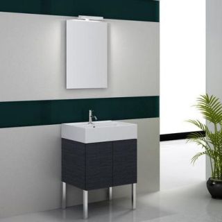 Iotti by Nameeks Smile 32'' Single Footed Bathroom Vanity Set with Mirror