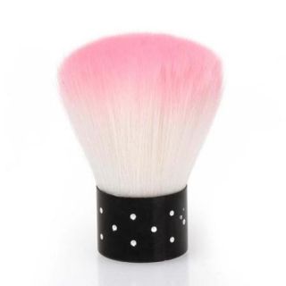 BMC Pink Colored Synthetic Fiber Acrylic Manicure Dusting Brush Nail Art Tool